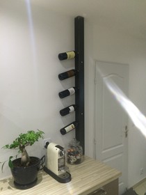 Support métalique pour bouteilles de vin